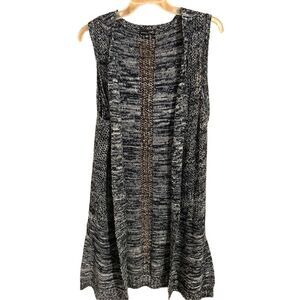 RXB Women’s Size M Blue Knit Sleeveless Vest Knit Cardigan